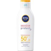 Bol.com NIVEA SUN Sensitive Immediate Protect Zonnebrand melk SPF 50+ - 200 ml aanbieding