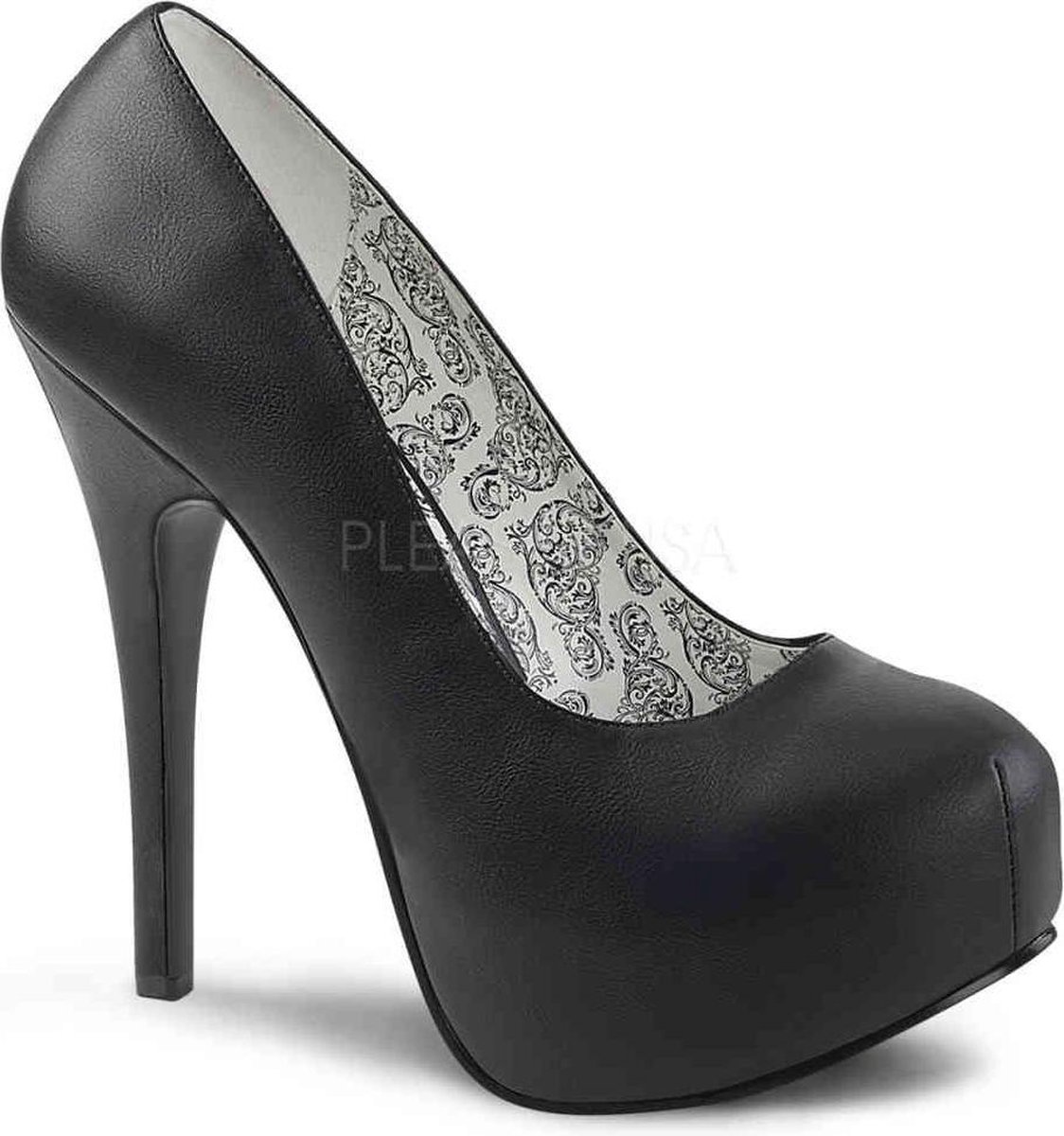 Bordello - TEEZE06W Pumps - US 16 - 47 Shoes - Zwart