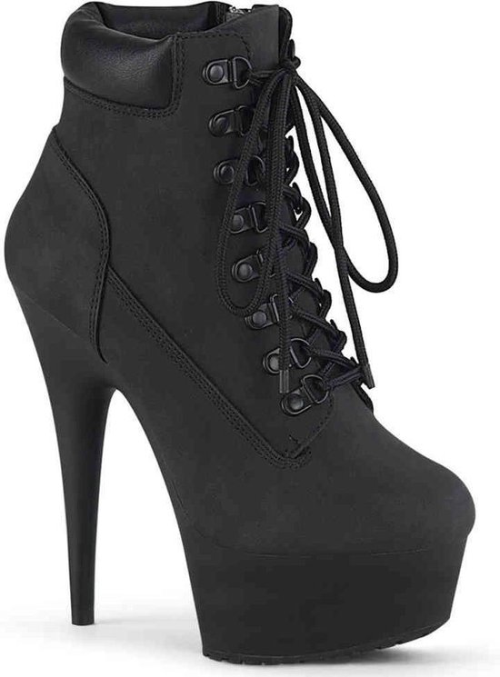 Pleaser Enkellaars -44 Shoes- DELIGHT-600TL-02 US 13 Zwart | bol.com