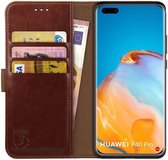 Rosso Element Huawei P40 Pro Hoesje Book Cover Bruin