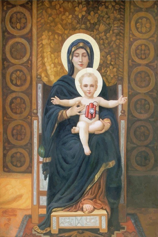 BANKSY Dynamite Christ Impression sur toile