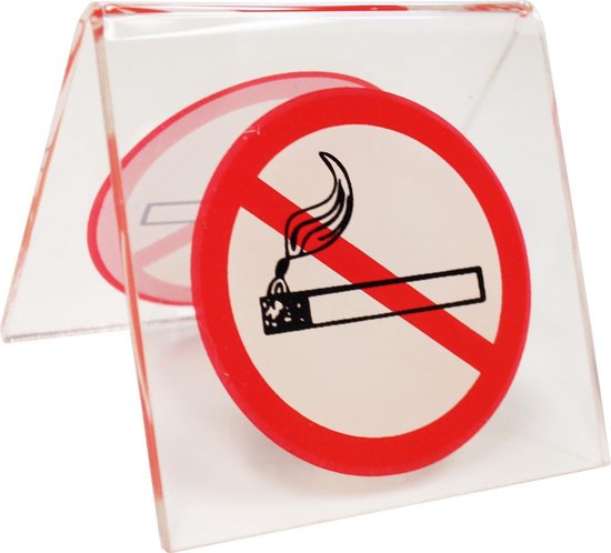 Verboden te roken tafelstandaard
