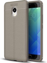 Voor Meizu M5 Note Litchi Texture Soft TPU beschermhoes (grijs)