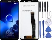 Lcd-scherm en digitizer volledige montage voor Alcatel 1x (2019) 5008 (zwart)