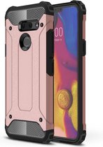 Magic Armor TPU + PC Combinatie Case voor LG G8 ThinQ (Rose Gold)