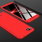 GKK Three Stage Splicing Full Coverage PC Case voor Xiaomi Redmi 6A (rood)