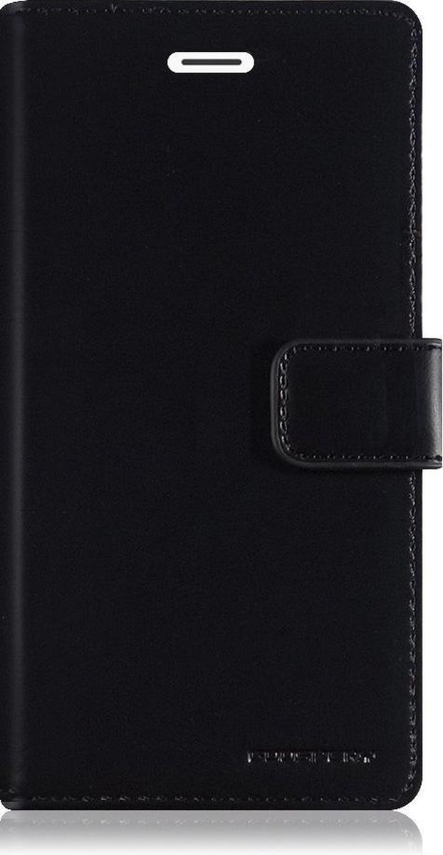 Samsung Galaxy M10 hoes - Blue Moon Diary Wallet Case - Zwart