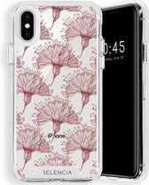 Selencia Zarya Fashion Extra Beschermende Backcover iPhone Xs / X hoesje - Flowers