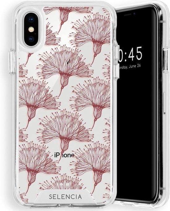 Bol Com Selencia Zarya Fashion Extra Beschermende Backcover Iphone Xs X Hoesje Flowers