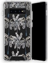 Selencia Zarya Fashion Extra Beschermende Backcover Samsung Galaxy S10 Plus hoesje - Palmtree