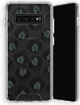 Selencia Zarya Fashion Extra Beschermende Backcover Samsung Galaxy S10 Plus hoesje - Feathers