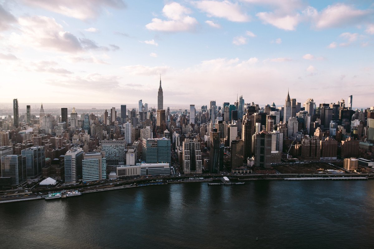 Canvasvooraandemuur.nl New York Skyline 7 Multi