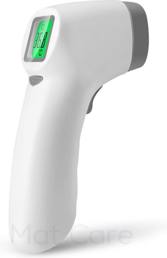 Abnormaal huiselijk vervorming Mat Care infrarood thermometer voorhoofd contactloos | bol.com