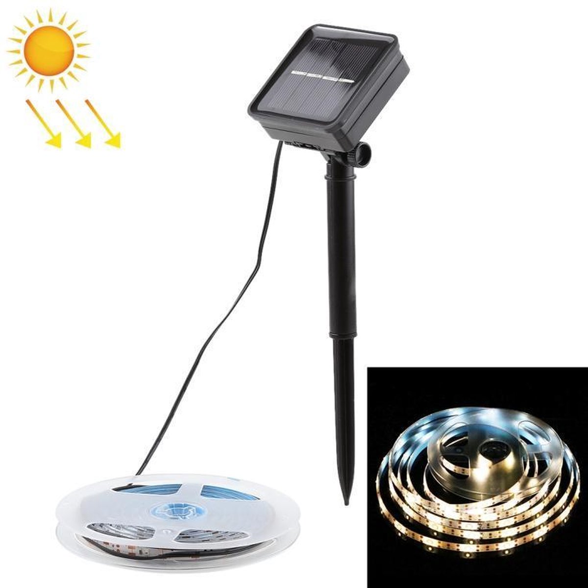 papier Uitwerpselen Zeeman 3m Solar Waterdichte LED-Strip | bol.com