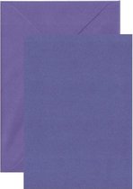 20 Gevouwen kaarten met Enveloppen - Lavendel - 220 grams papier - A6 / C6 - 148x105mm / 162x114mm