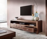 Tv-meubel Indra acacia bruin 200 cm 3 lades 1 compartiment