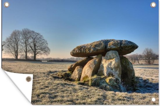 Affiche de jardin An old hunebed in Ireland 60x40 cm - petit - Toile de jardin / Toile d'extérieur / Peintures d'extérieur (décoration de jardin)