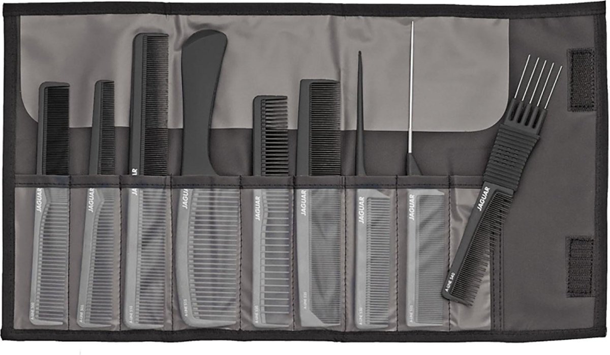 Jaguar Pakket Combs A-Line Comb Set Carbone