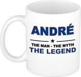 Andre The man, The myth the legend cadeau koffie mok / thee beker 300 ml