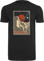 Urban Classics Dames Tshirt -XL- Distant Planet Zwart