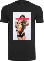 Urban Classics Heren Tshirt -S- Drop It Zwart