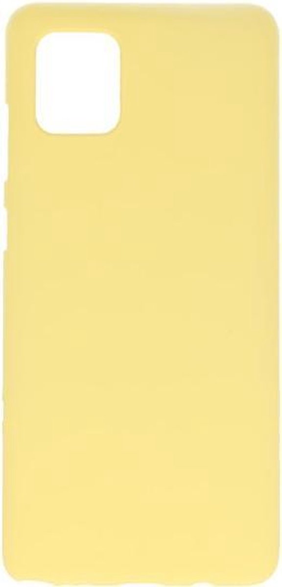 Bestcases Color Telefoonhoesje - Backcover Hoesje - Siliconen Case Back Cover voor Samsung Galaxy Note 10 Lite -  Geel op Prijzenvolger.com