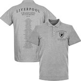 Liverpool Crest Champions of Europe 2019 Squad Polo Shirt - Grijs - XL