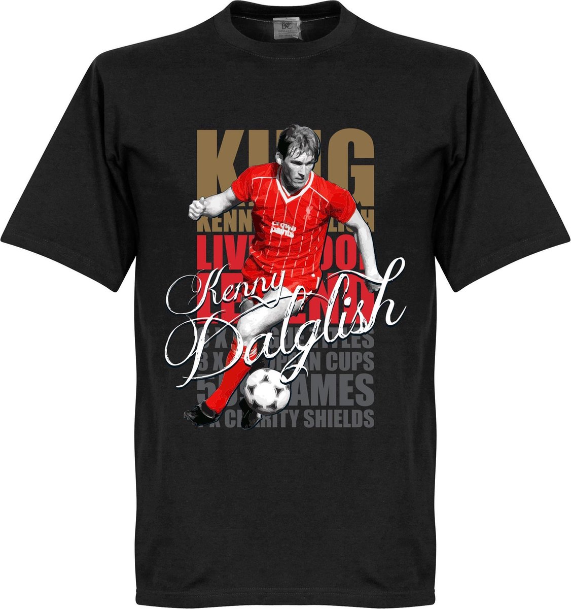 Kenny Dalglish Legend T-Shirt - Zwart - Kinderen - 92
