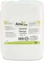 AlmaWin Allesreiniger Lemon Power – Geschikt voor verschillende oppervlakken – Schoonmaken in huis – Citroen geur – Vegan – Dermatologisch getest – 100% duurzaam – 5L