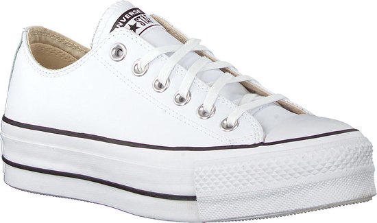 Converse Chuck Taylor All Star Lift Ox Lage sneakers - Leren Sneaker -  Dames - Wit -... | bol