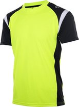 Rogelli Running T-Shirt Dutton Fluor/Zwart/Wit  3XL