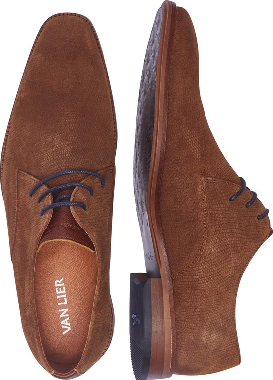 Van Lier Heren Veterschoenen - Cognac - Maat 40 | bol.com