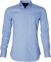 City Line By Nils Overhemd - Body Fit - Blauw - 37