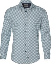 Hensen Overhemd - Extra Lang - Blauw - S