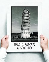 Wandbord: Italy is always a good idea! - 30 x 42 cm