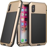 Metalen schokbestendige waterdichte beschermhoes voor iPhone XS Max (goud)