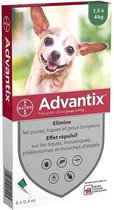 ADVANTIX 6 antiparasitaire pipetten - Voor zeer kleine honden van 1,5 tot 4 kg