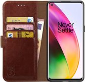 Rosso Element OnePlus 8 Hoesje Book Cover Bruin