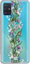 HappyCase Samsung Galaxy A51 Hoesje Flexibel TPU Floral Print