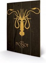 Merchandising GAME OF THRONES - Printing on wood 40X59 - Greyjoy