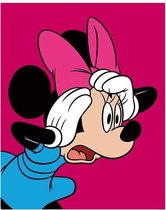 Schilderij - Disney Canvas Minnie Mouse Shocked - Multicolor - 50 X 40 Cm Disney - Canvas 40x50 '18mm' - Minnie Mouse Shocked