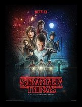 STRANGER THINGS - One Sheet - Framed Print 30x40cm