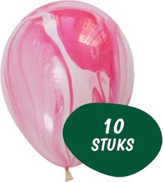 Marmer Ballonnen - 10 Stuks - Roze