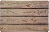 4x Hout look placemat/onderlegger 43 x 28 cm - Tafeldecoratie - Tafelonderlegger