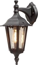 Konstsmide Firenze - Wandlamp neerwaarts 39cm - 230V - E27 - matzwart
