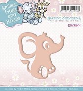 YCD10021 Cutting Die - Yvonne Creations - Smiles, Hugs and Kisses - Elephant - snijmal olifant baby