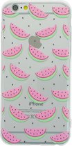 GadgetBay Watermeloen hoesje transparant iPhone 6 Plus 6s Plus TPU silicone Fruit Doorzichtige cover meloen