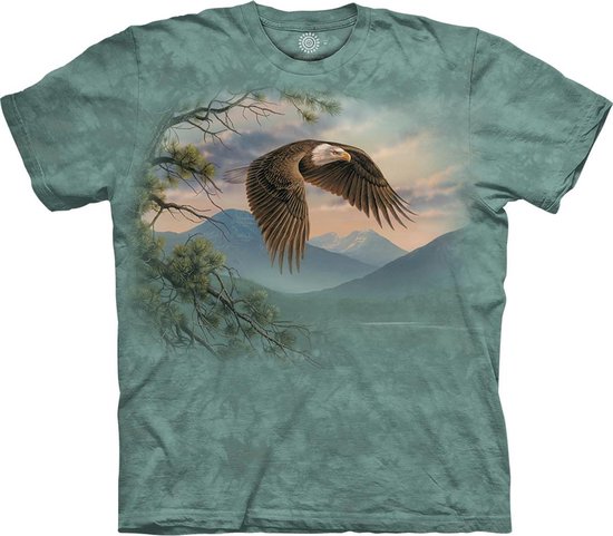 The Mountain T-shirt Majestic Moment Eagle T-shirt unisexe Taille S