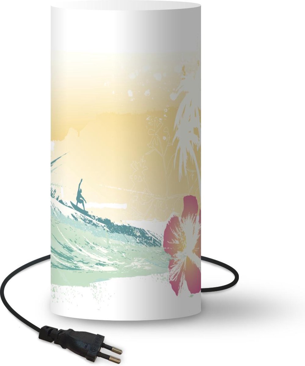 Lamptiger Tafellamp - Strand - Ø 16 Cm - E14 - Multicolor