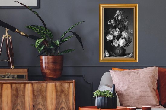 Stickers muraux - Film autocollant - Maîtres anciens - Art - Cadre - Or - 40x60 cm - Film adhésif - Stickers muraux chambre d'enfant - Papier peint autocollant - Papier peint autocollant - Film autocollant